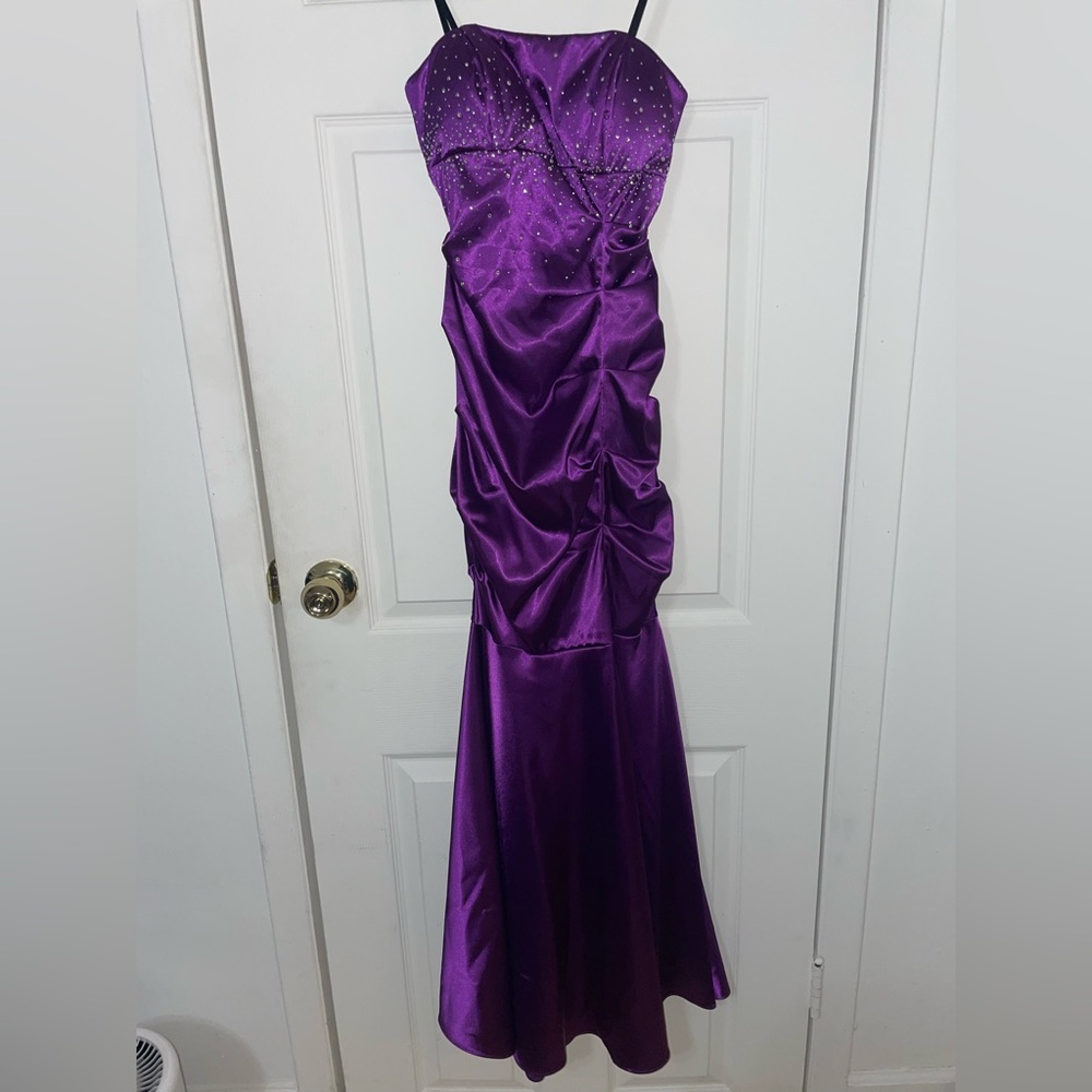 CACHE Violet Long Strapless Dress Size 2